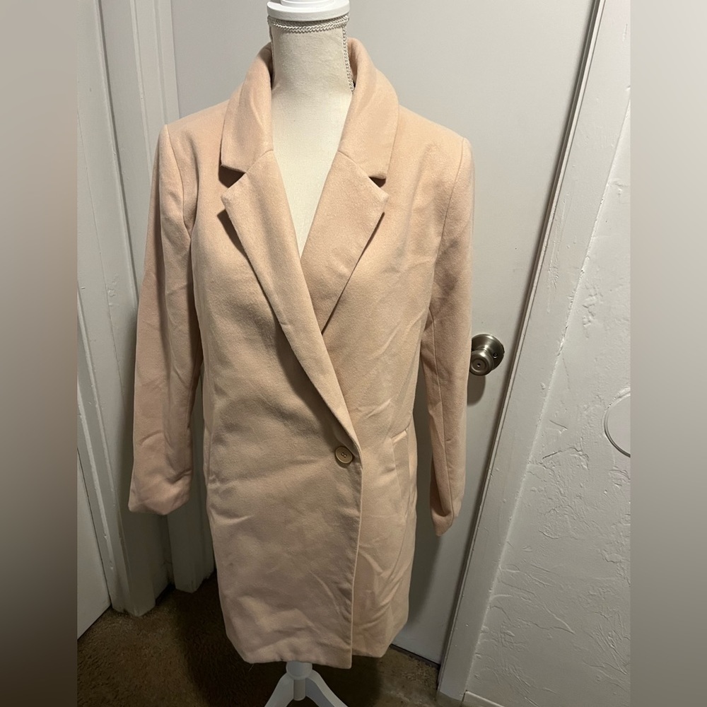 NWT Missguided Oversized Jacket for Women Tan color Size 6 - Picture 4 of 9